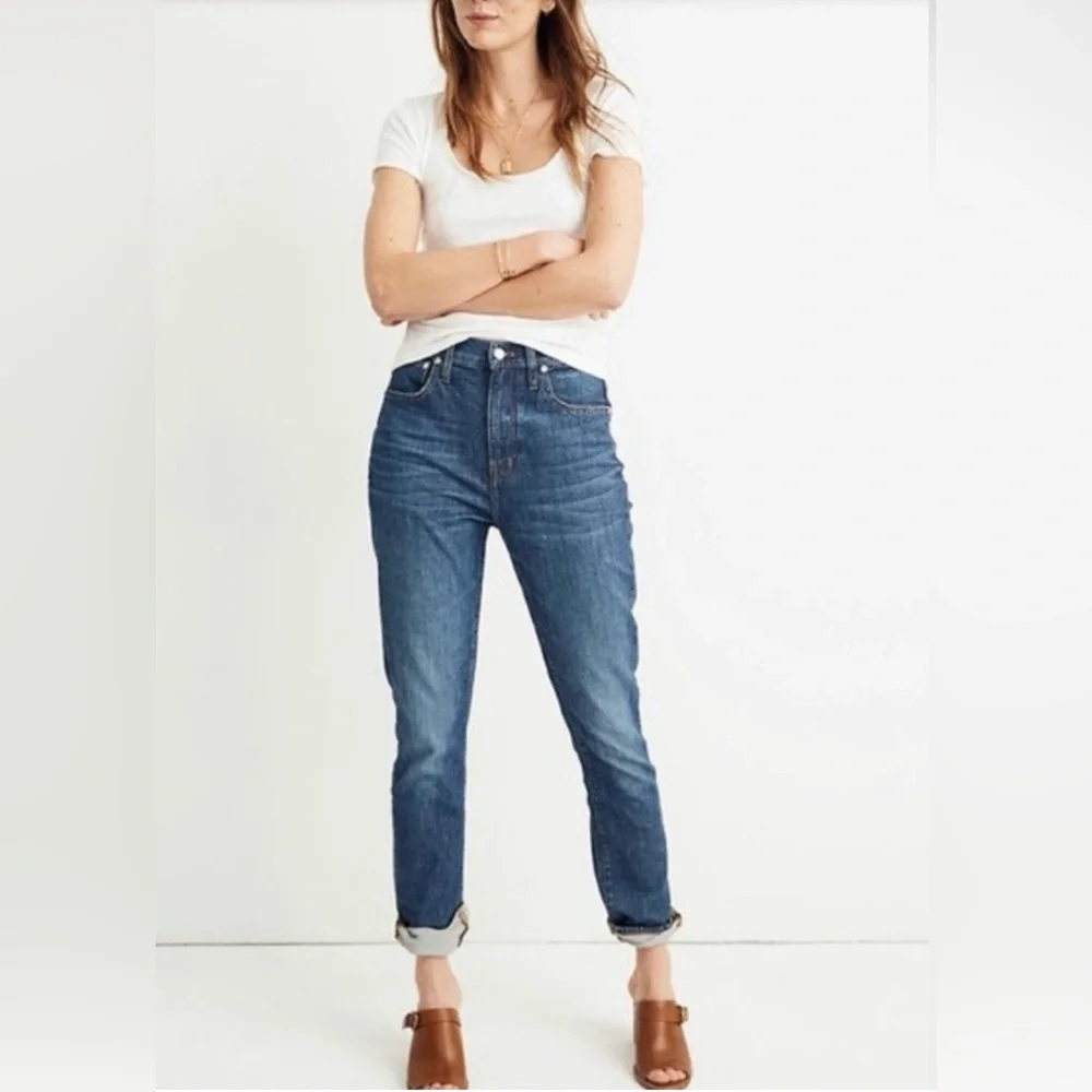Madewell The High Rise Slim Boyjean Size 31 - Picture 2 of 10